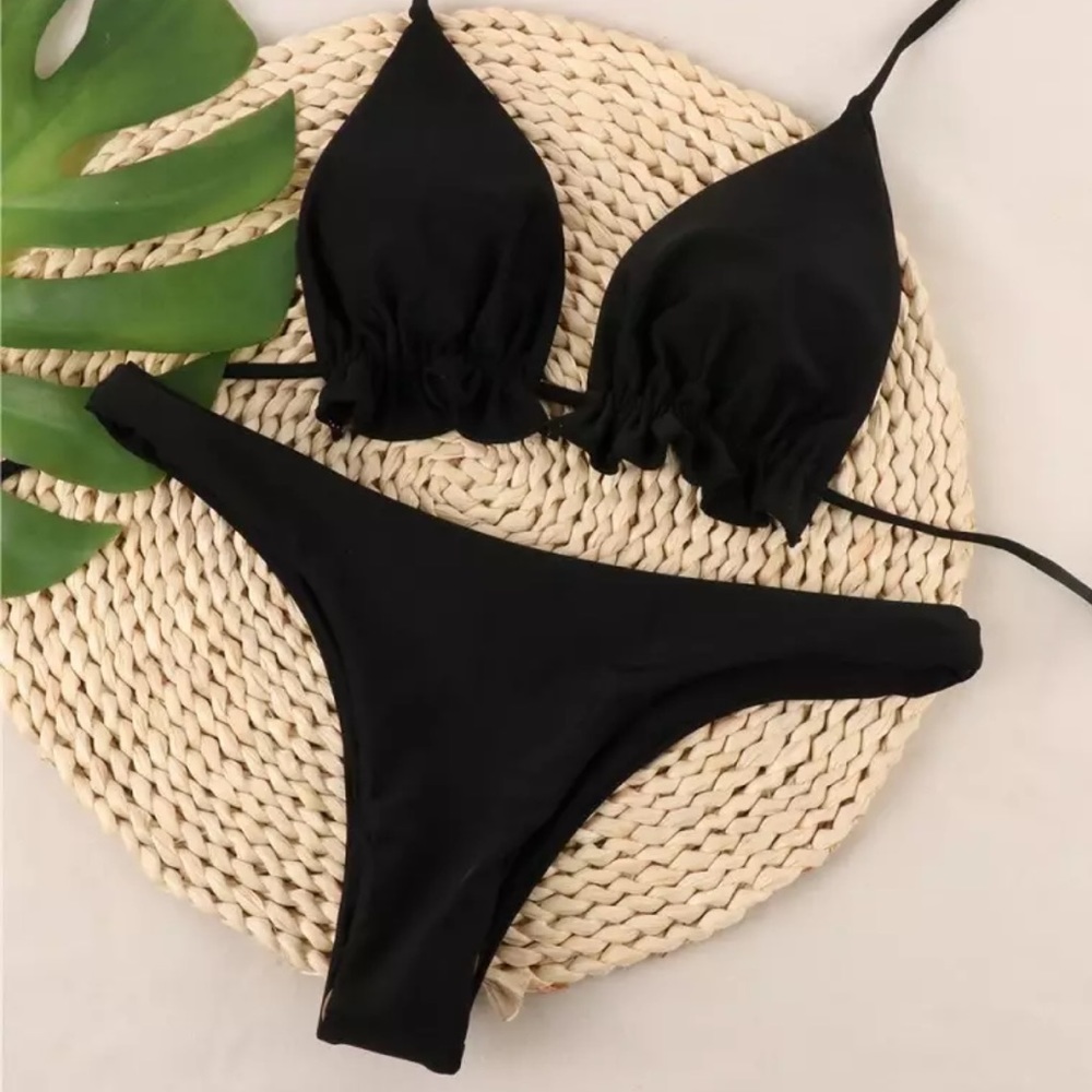 NEW SUGAR BLACK Bikini TOP ONLY